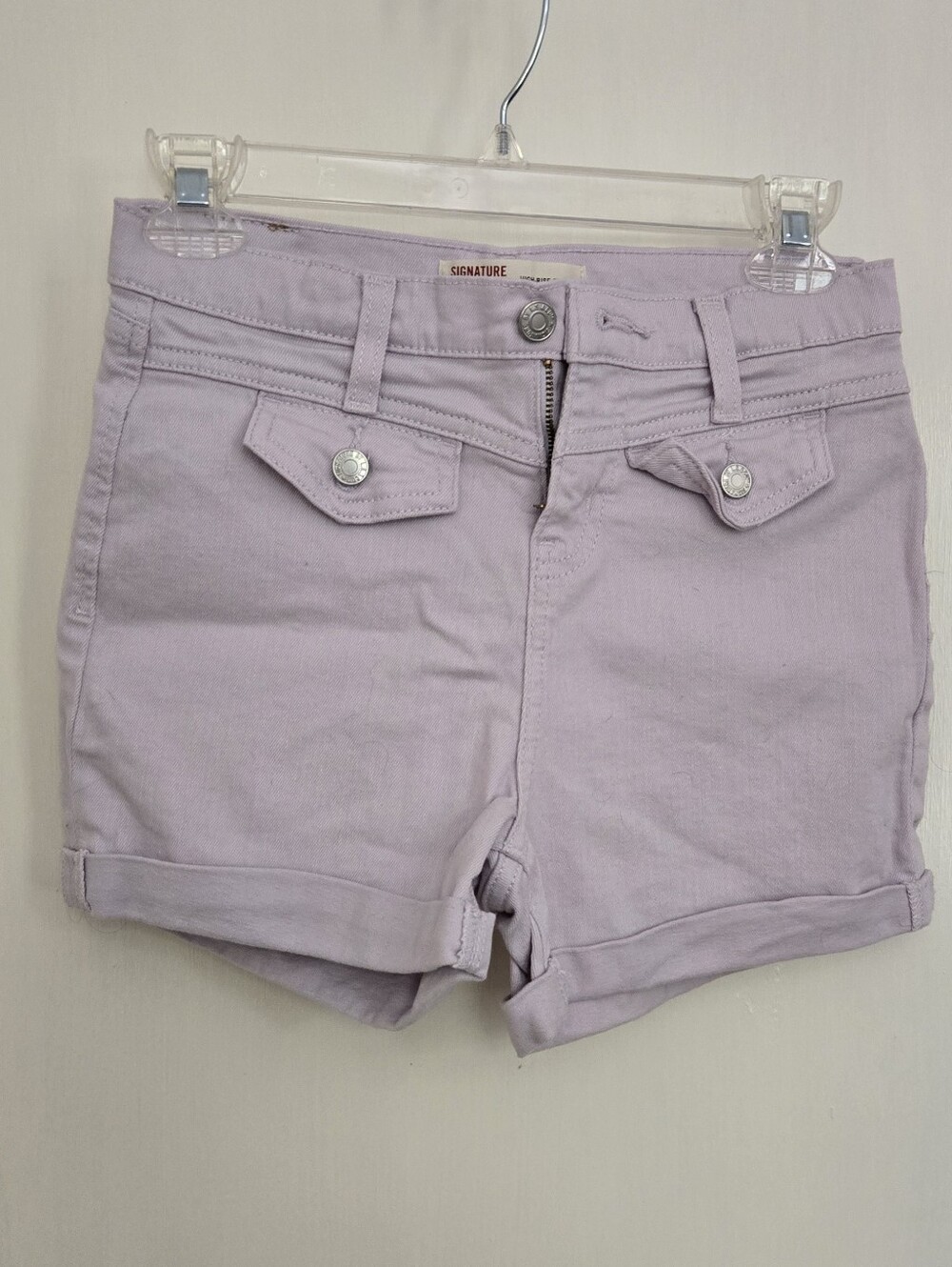 Signature by Levi Strauss Lavender Jean Shorts